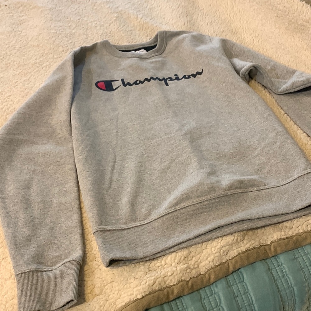 Champion gray crew sweatshirt adult size small. New never worn